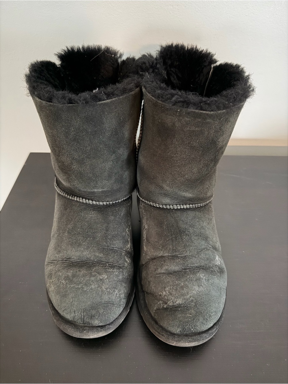 UGG Bailey Bow Black Well-Loved Boots